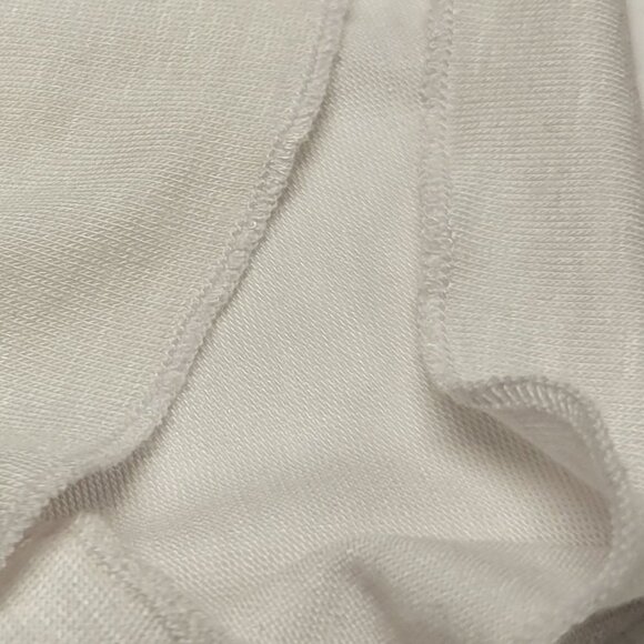 White Mini Dress Tunic Top with Sequin Embellished White Feather - Picture 12 of 13